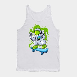 Astroweed Playing Skateboard Tank Top